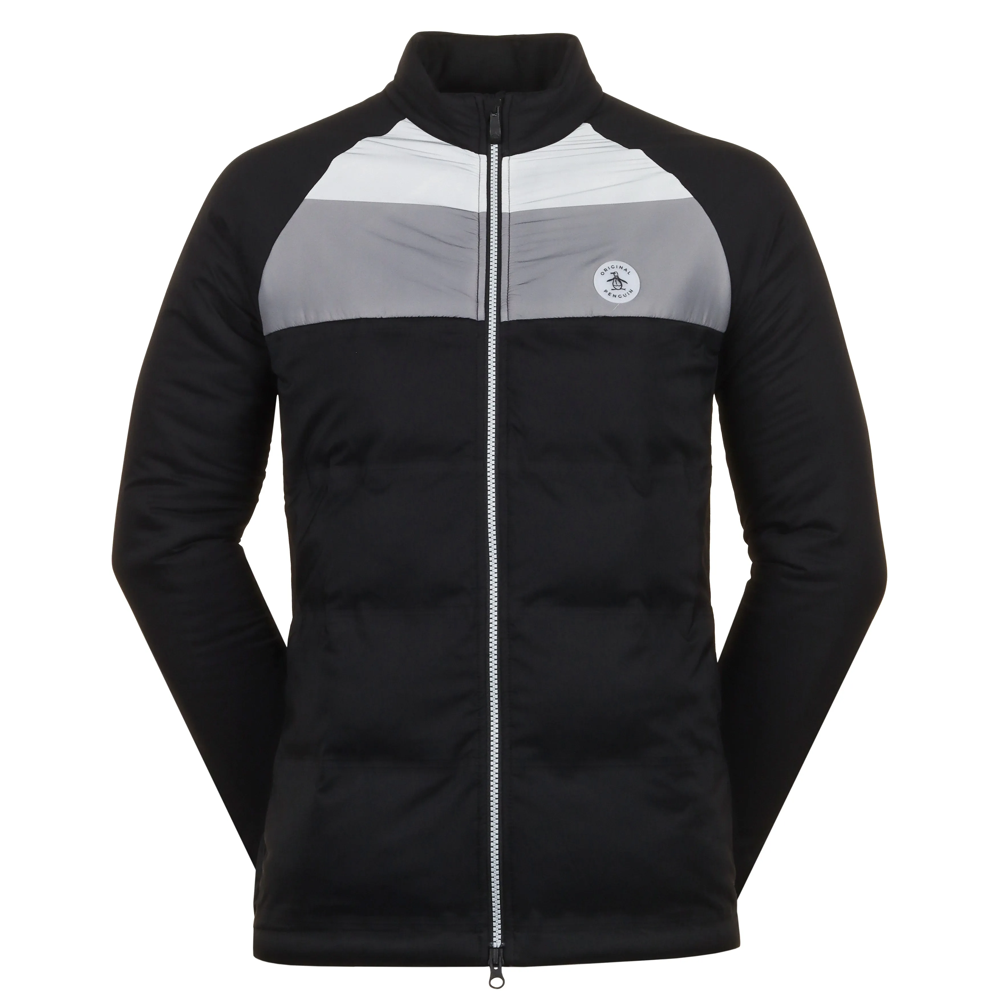 Original Penguin Golf Insulated Mixed Media Full Zip Jacket