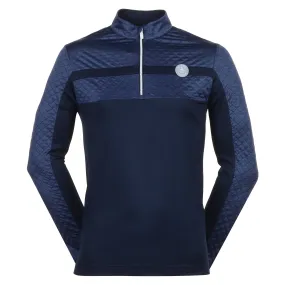 Original Penguin Golf Mixed Media Heritage Block 1/4 Zip