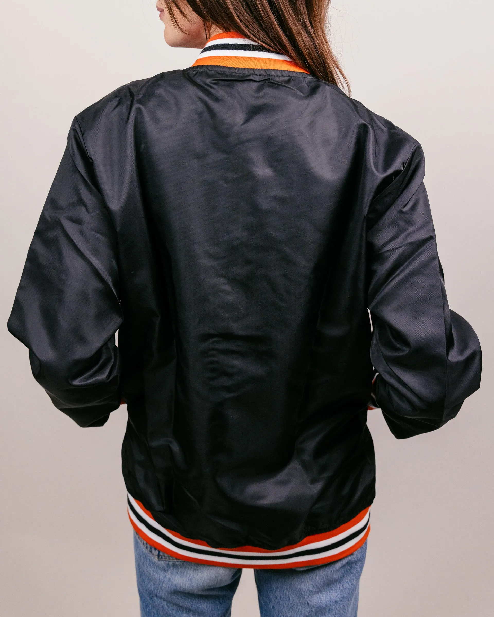 OSU Cowgirls Script Black Varsity Jacket