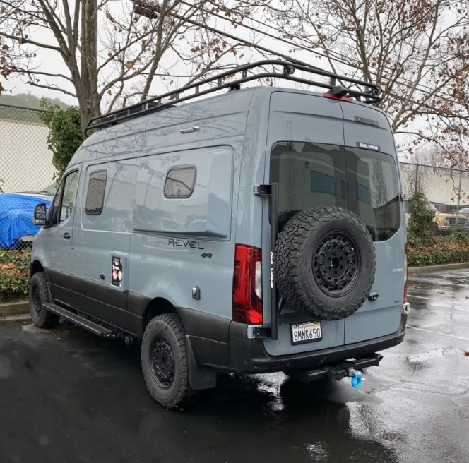 Owl Van Engineering New Sprinter Tire Carrier for 2019-2020 (including 2020 Revel)