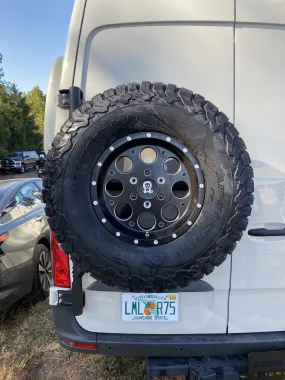 Owl Van Engineering New Sprinter Tire Carrier for 2019-2020 (including 2020 Revel)