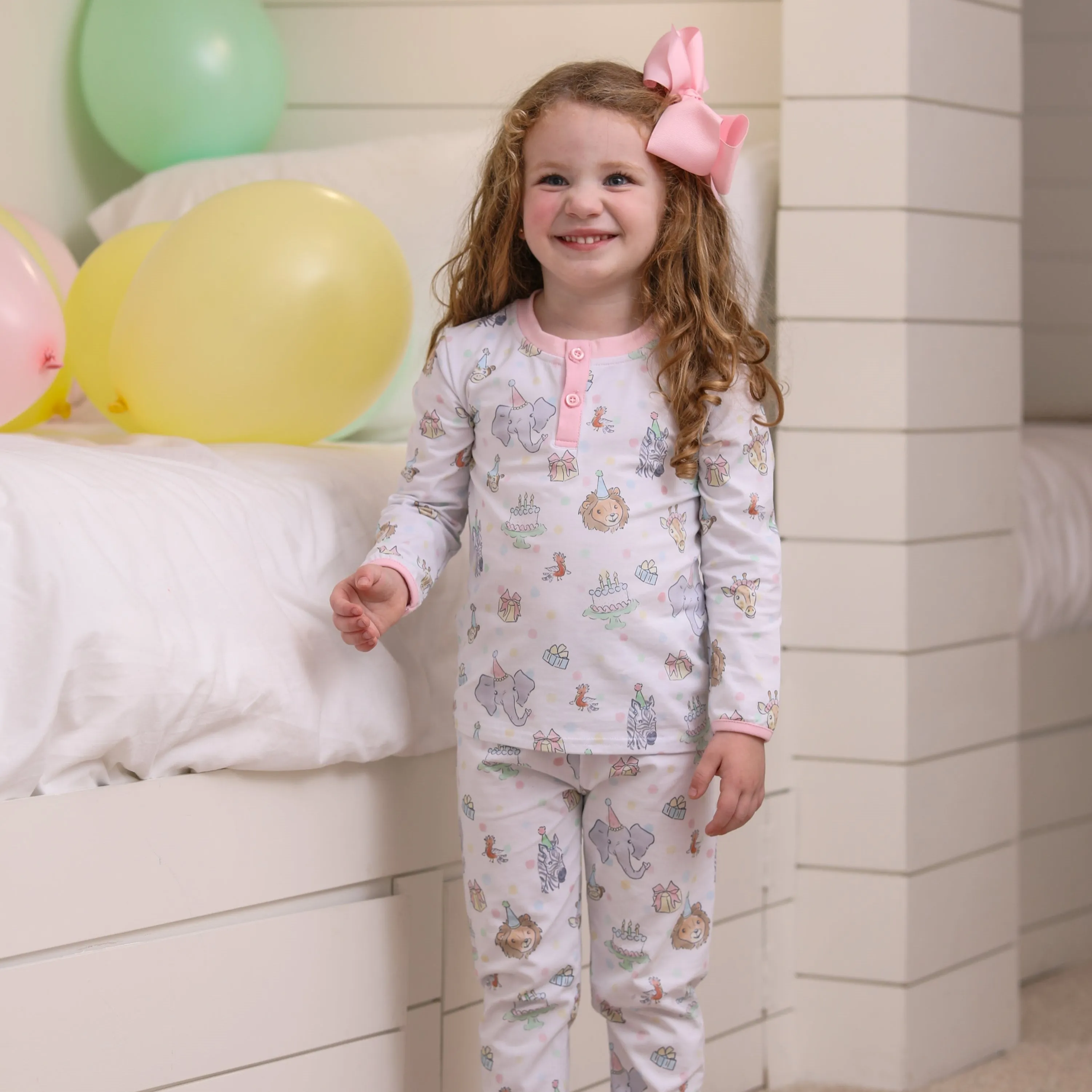 Party Animals Pants Set- Light Pink