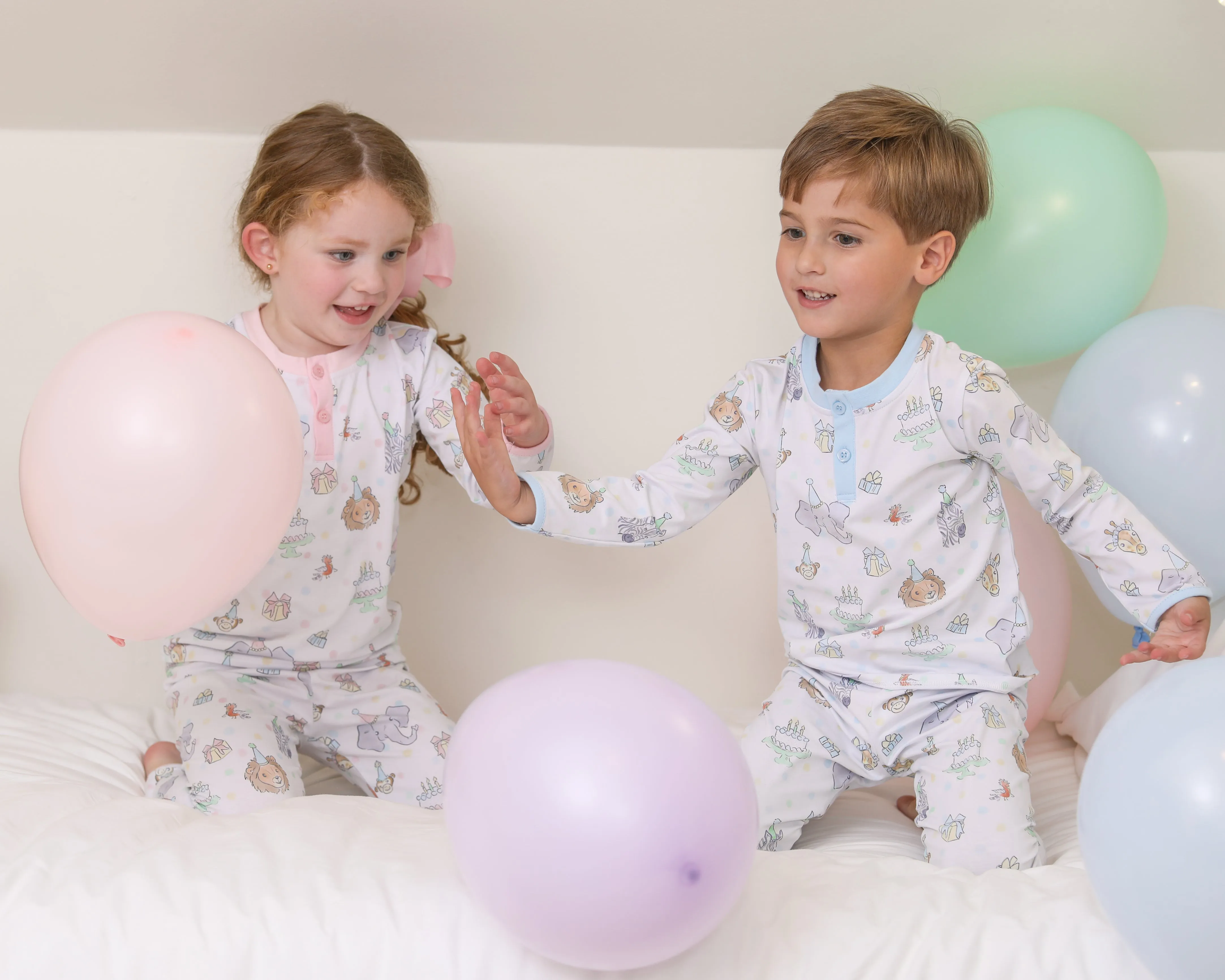 Party Animals Pants Set- Light Pink