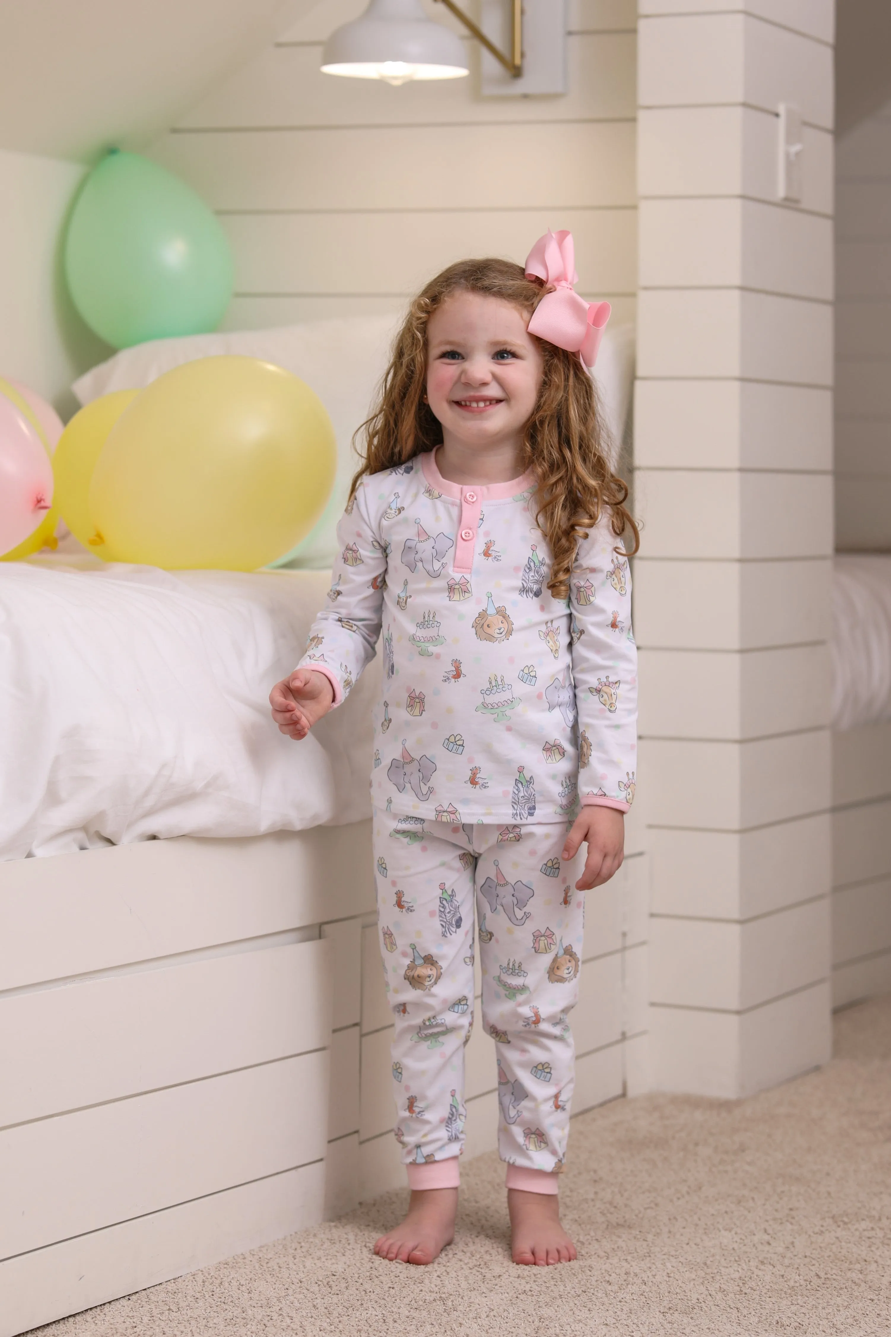 Party Animals Pants Set- Light Pink