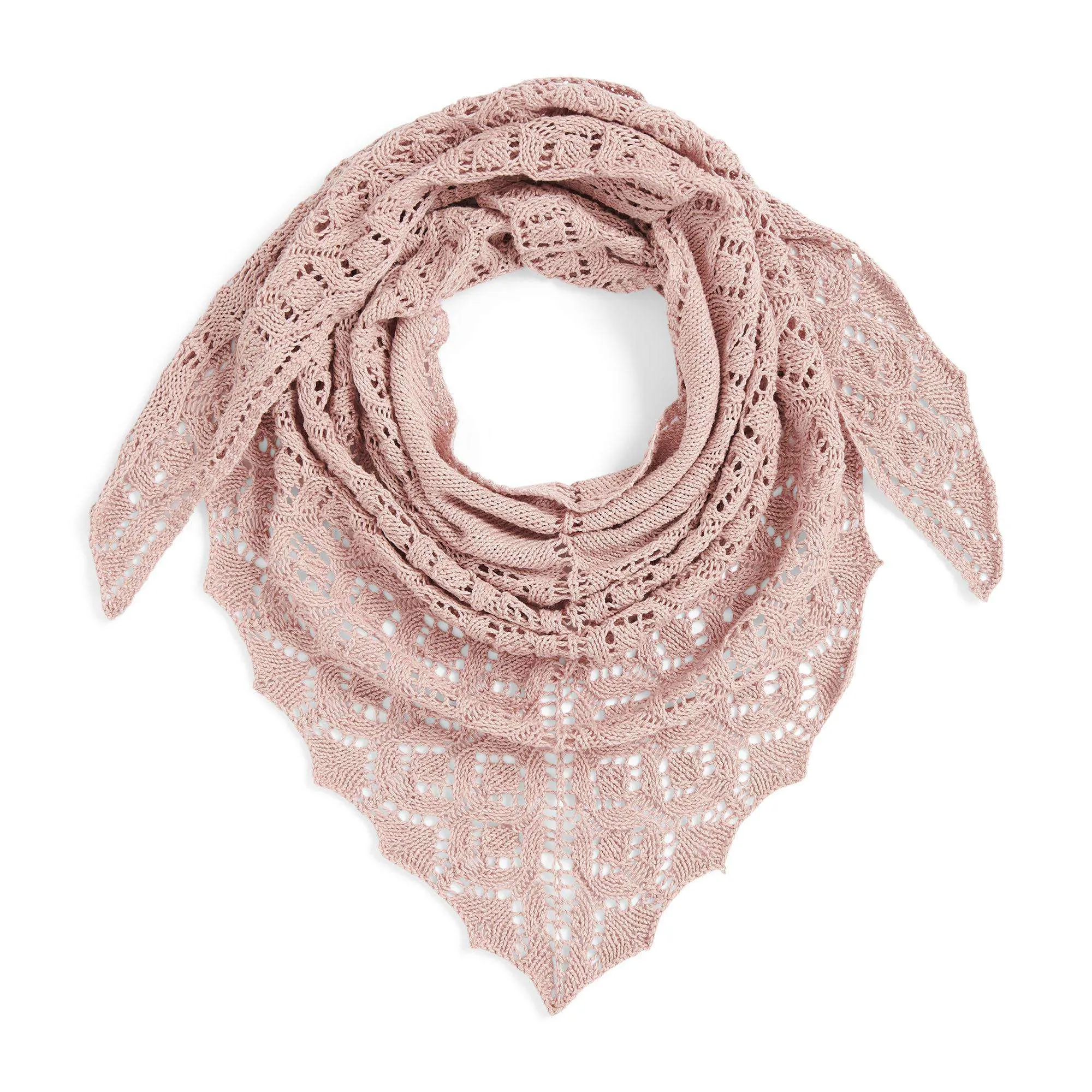 Patons Airy Lace Knit Shawl