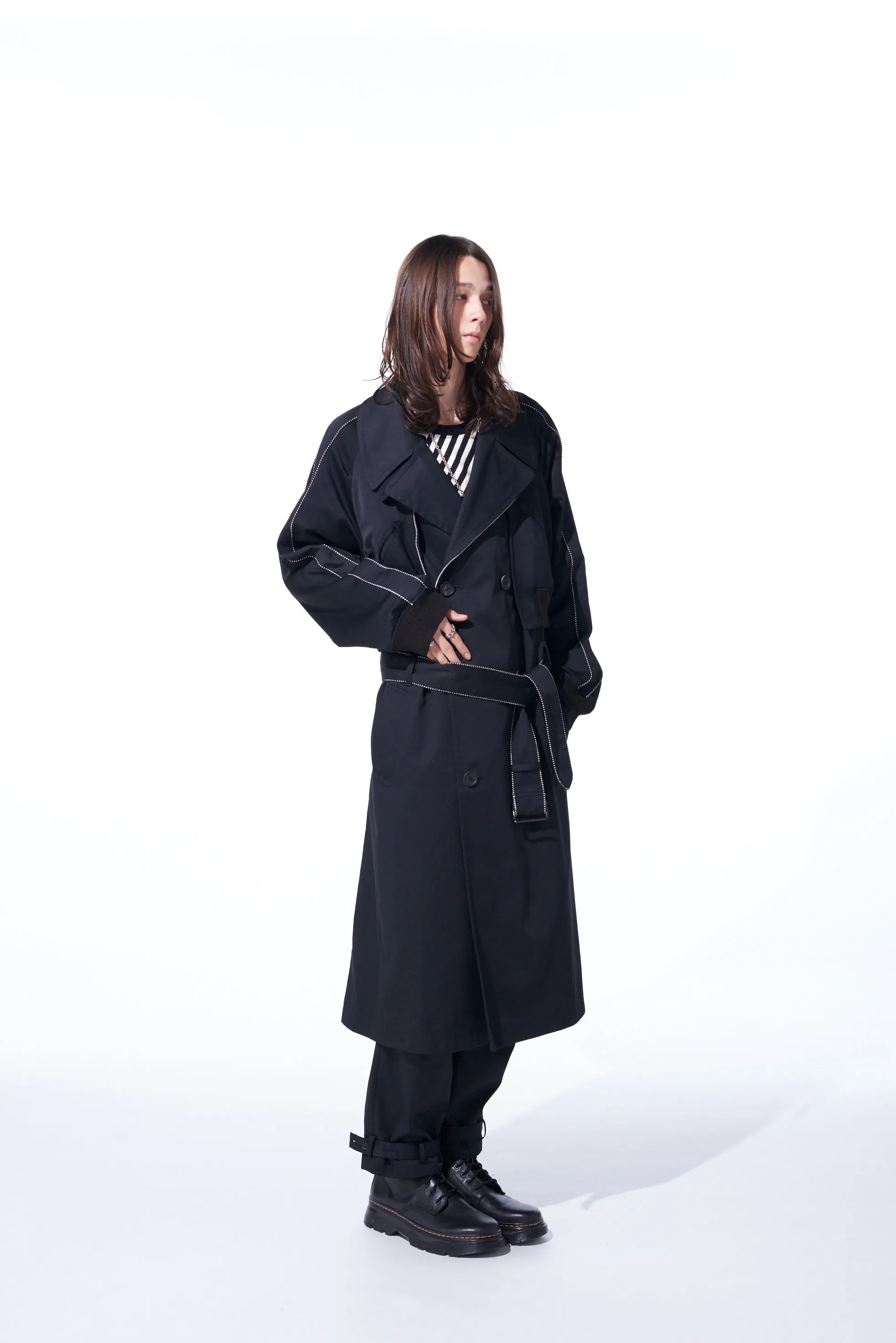 PE/COTTON TWILL "SUKAJAN" TRENCH COAT