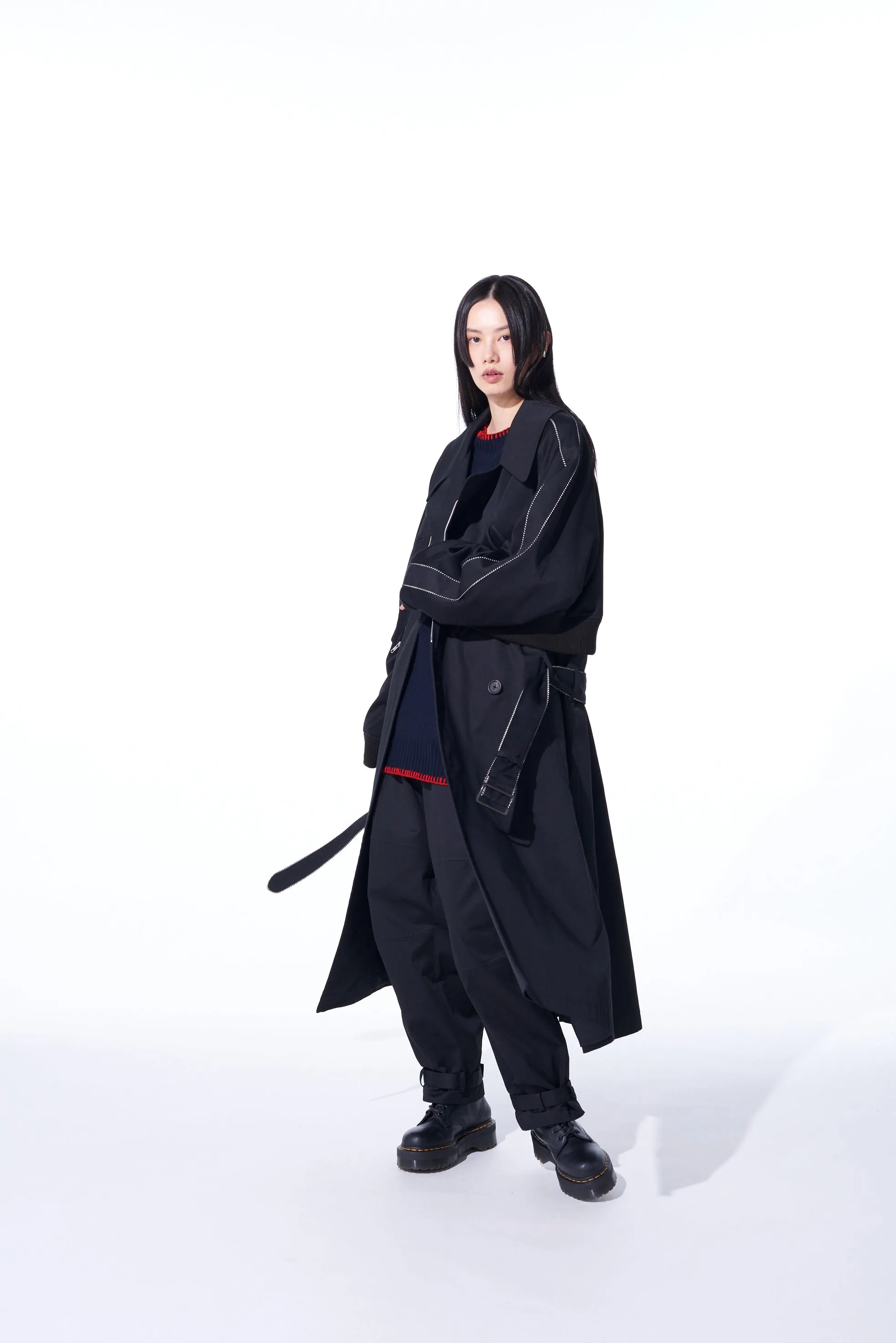 PE/COTTON TWILL "SUKAJAN" TRENCH COAT