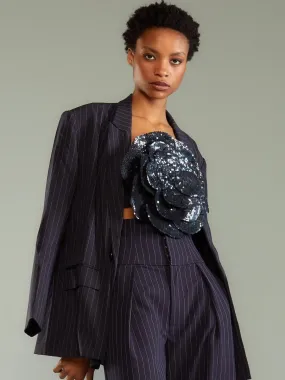 Pinstripe Blazer