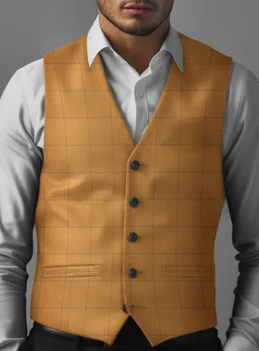 Plaid Waist Coat