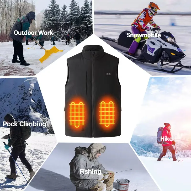 Plue Size Black Smart Heated Vest