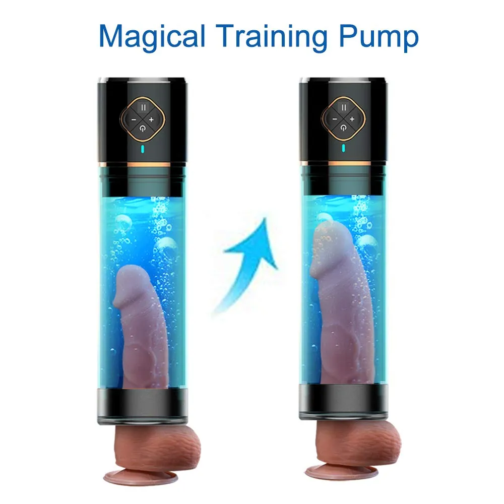 Rechargeable Vacuum Penis Pump Enlargement Water Filled Male Masturbator