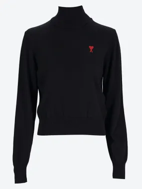 Red ami de cŒur turtleneck sweater