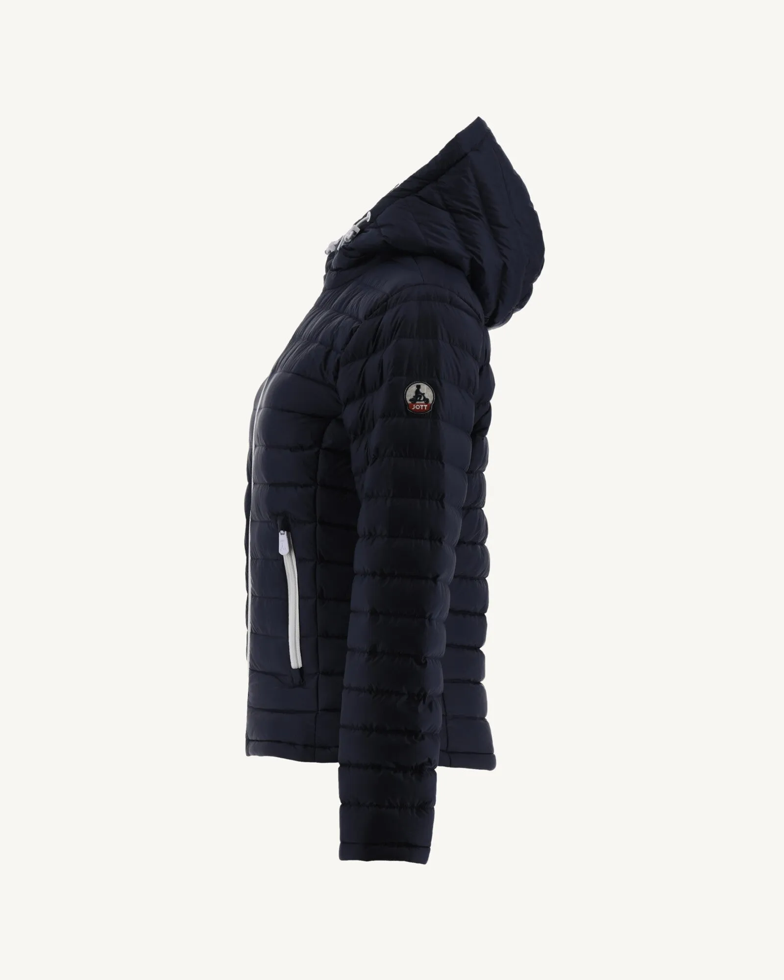 Reversible Down Jacket White/Navy Blue Vienne