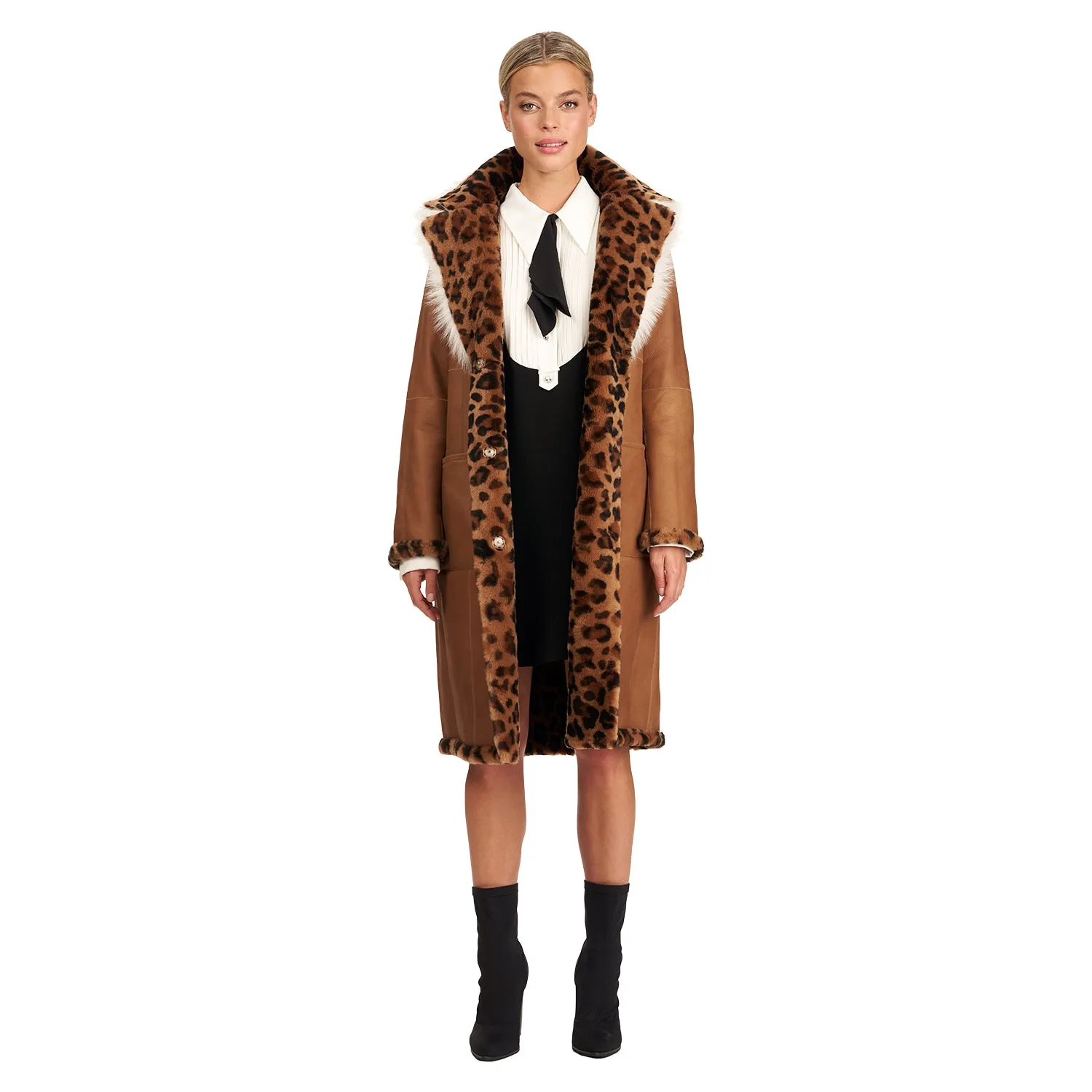 Reversible Shearling Lamb Coat