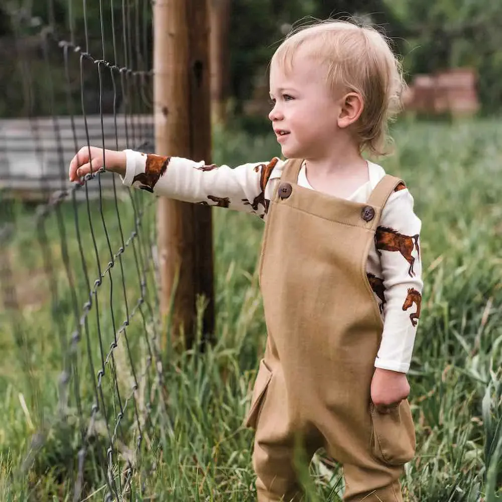 Rust Pinstripe Classic Overall by Milkbarn