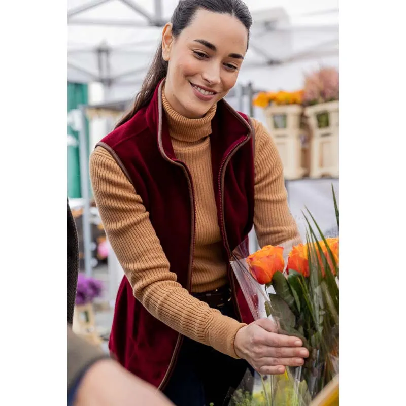 Schoffel Ladies Lyndon Fleece Gilet - Claret