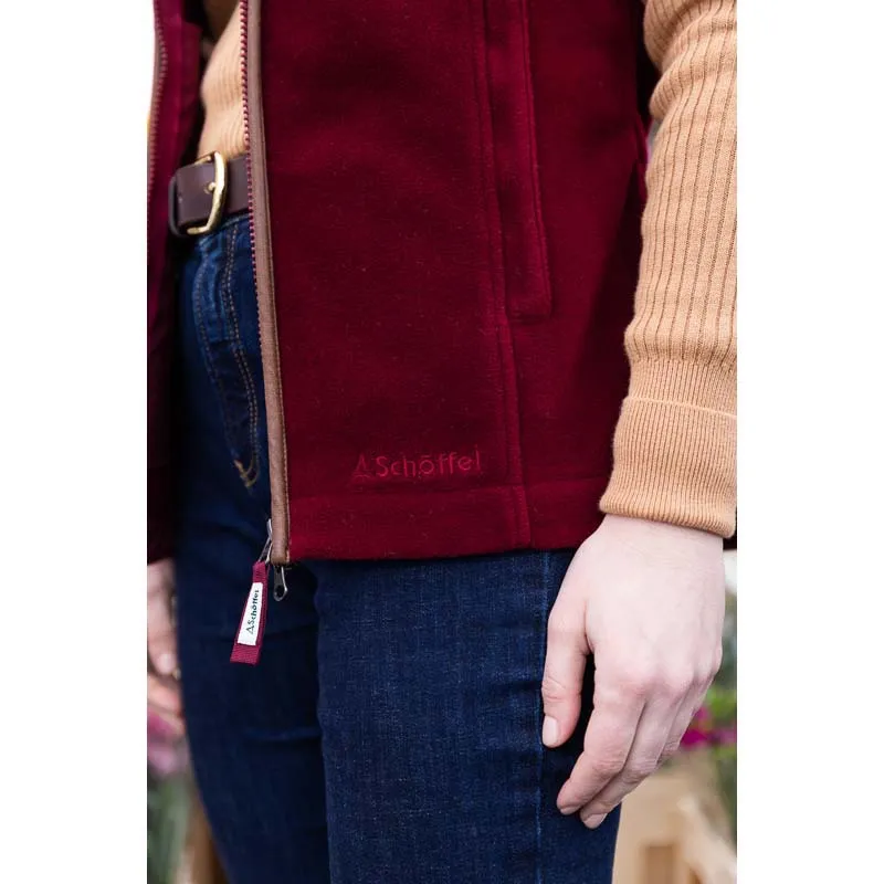 Schoffel Ladies Lyndon Fleece Gilet - Claret