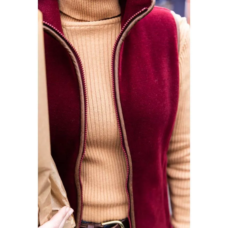 Schoffel Ladies Lyndon Fleece Gilet - Claret