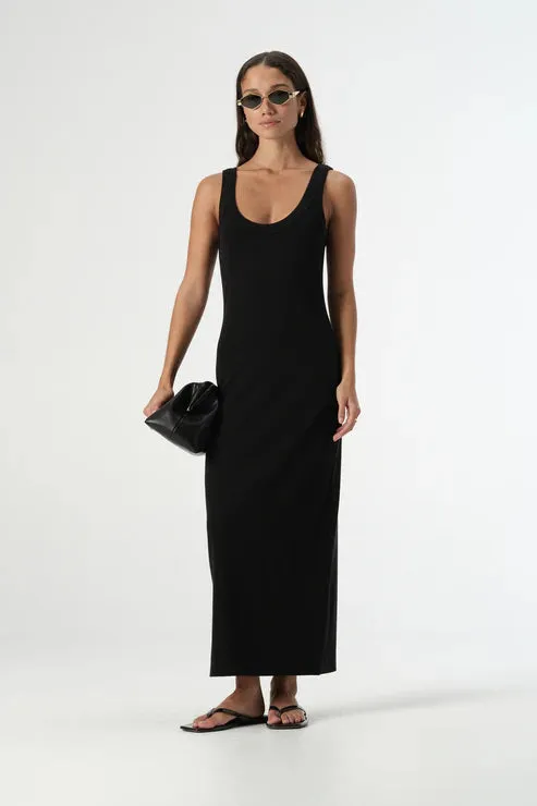 SIENNA TANK DRESS | Black