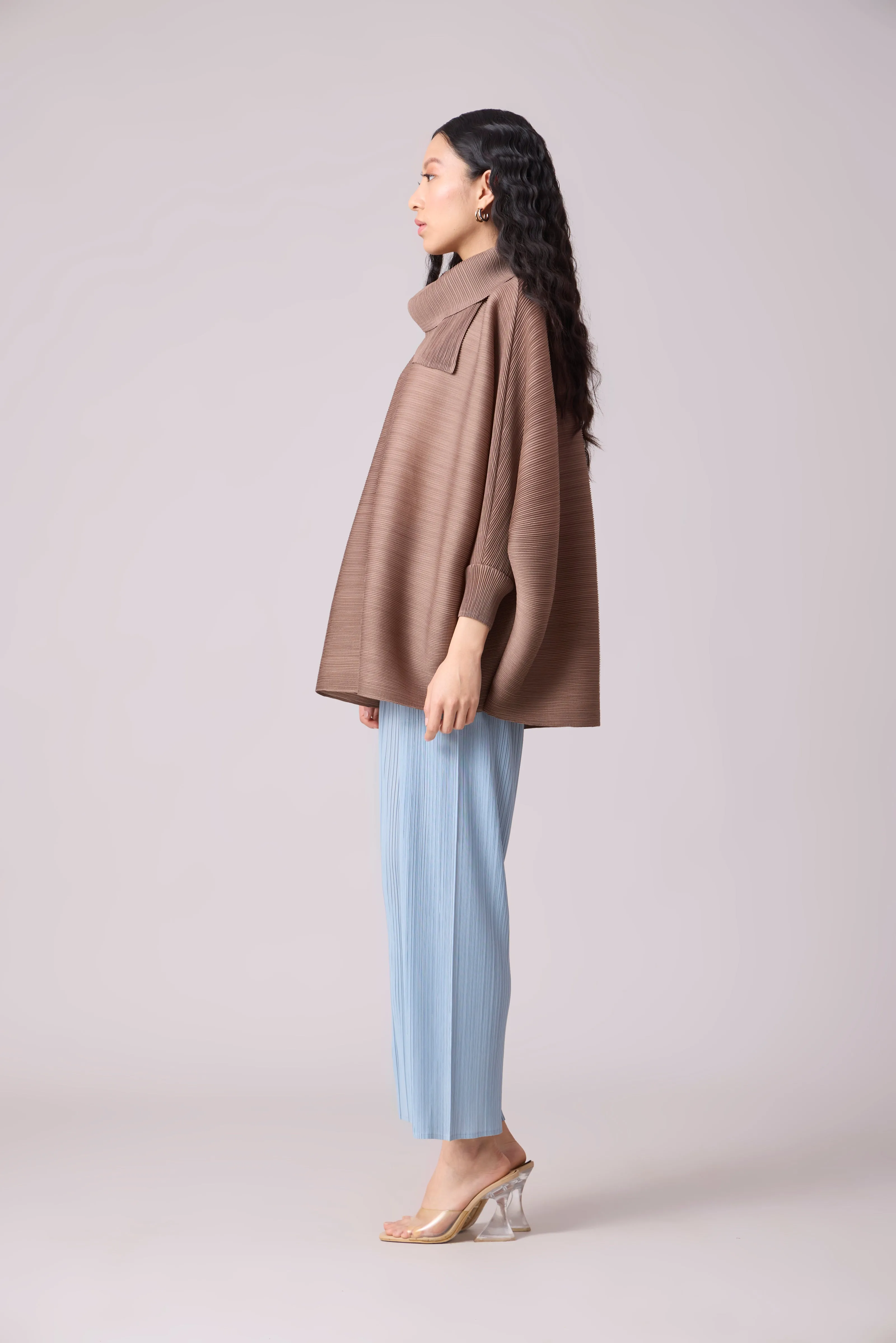 Sloane Batwing Top - Dark Taupe