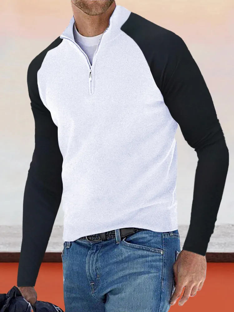 Soft Splicing Polo Shirt