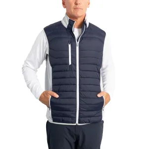 Sunderland Anton Padded Stretch Panel Performance Golf Gilet - Navy/ Silver