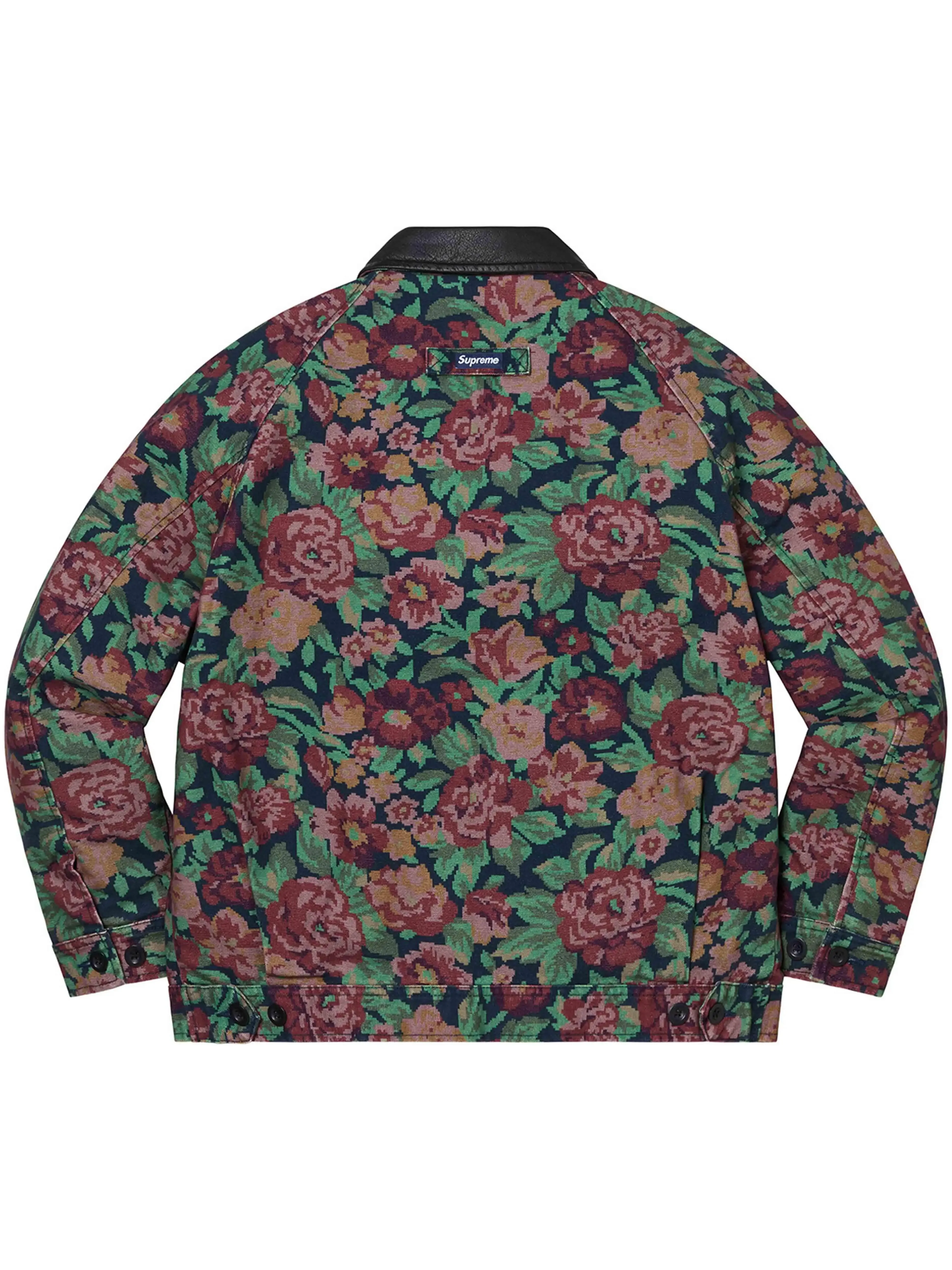 Supreme Leather Collar Work Jacket Digi Floral [FW20]