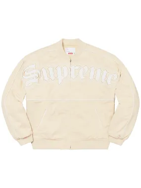 Supreme Twill Old English Varsity Jacket Tan [SS21]