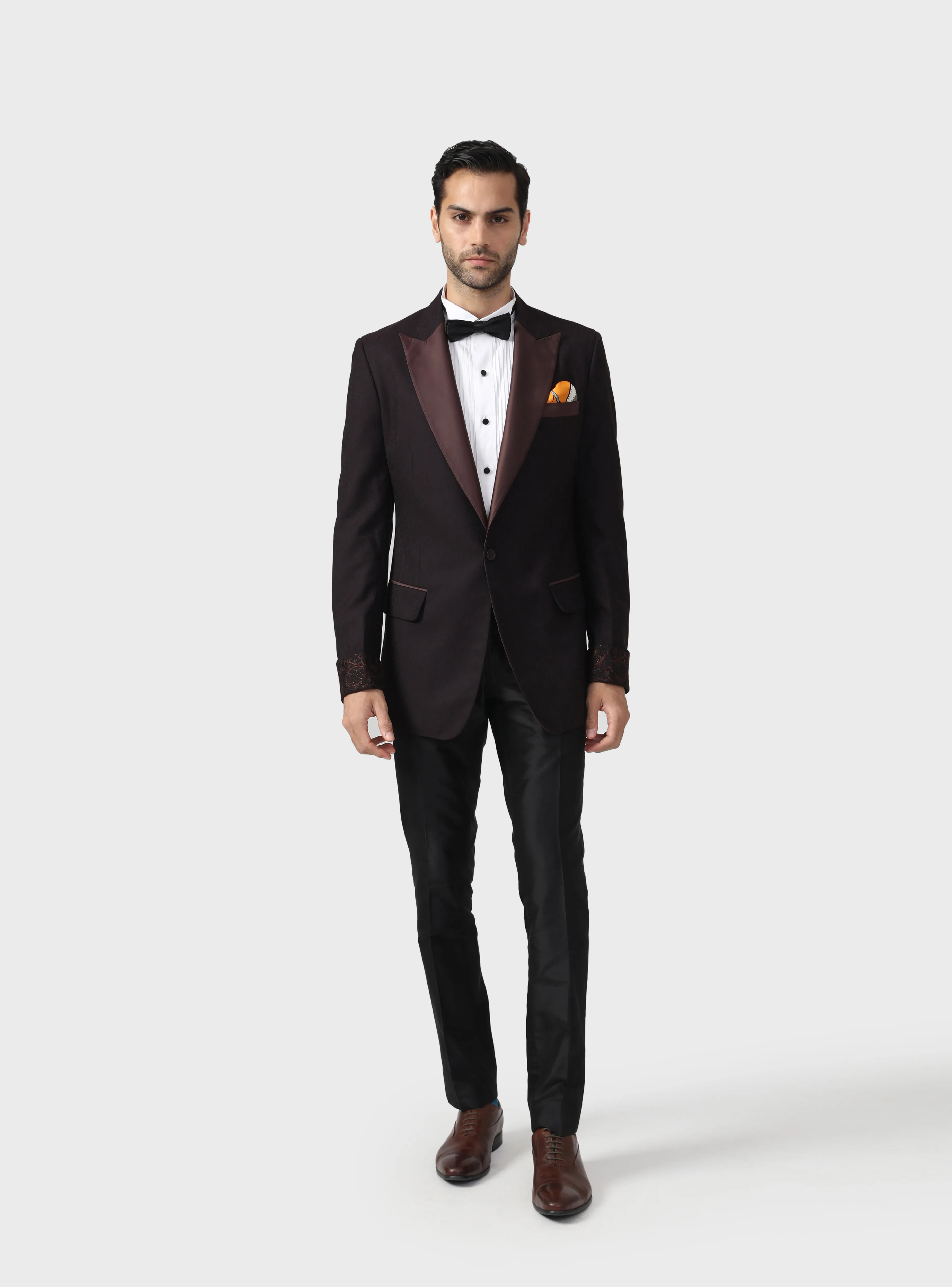 THE BURNT SIENNA TUXEDO JACKET