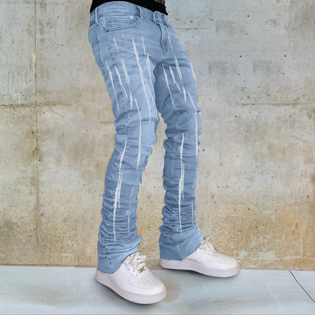 Trendy street hip-hop tie-dye trendy jeans