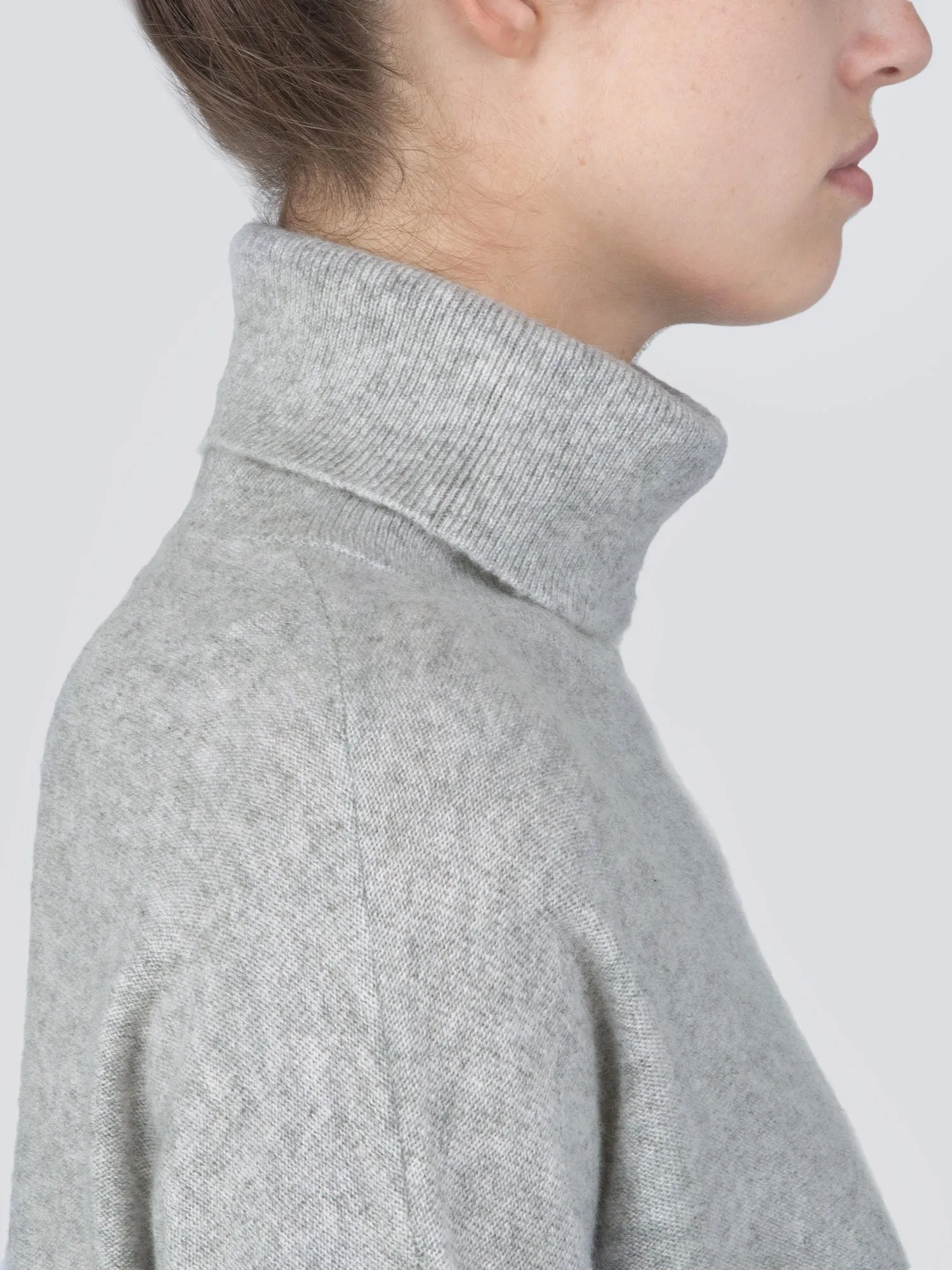 Turtleneck Loosefit Tunic_Light Grey