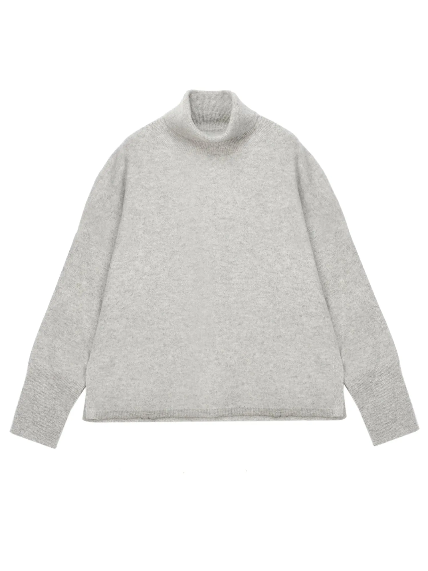 Turtleneck Loosefit Tunic_Light Grey