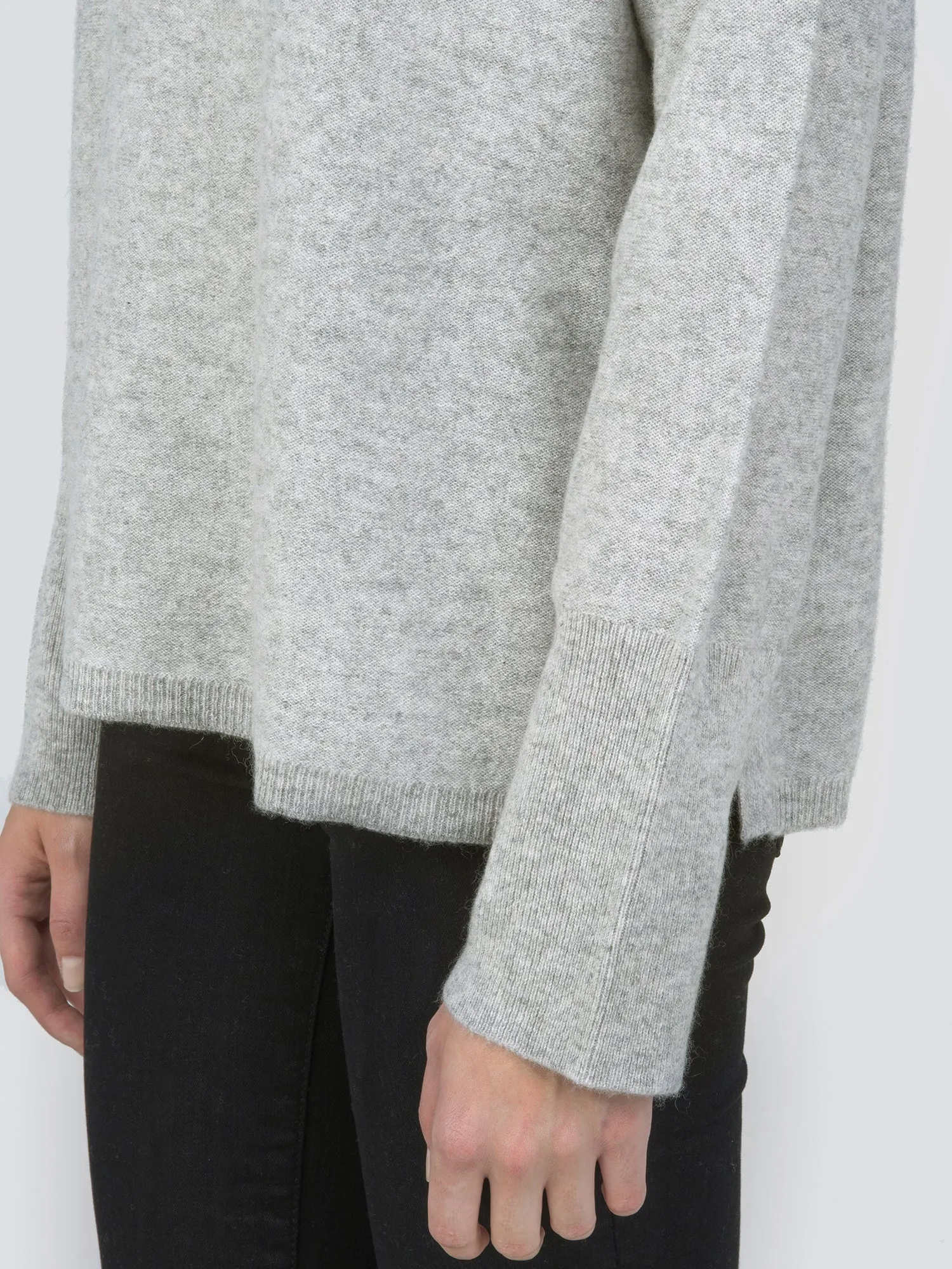 Turtleneck Loosefit Tunic_Light Grey