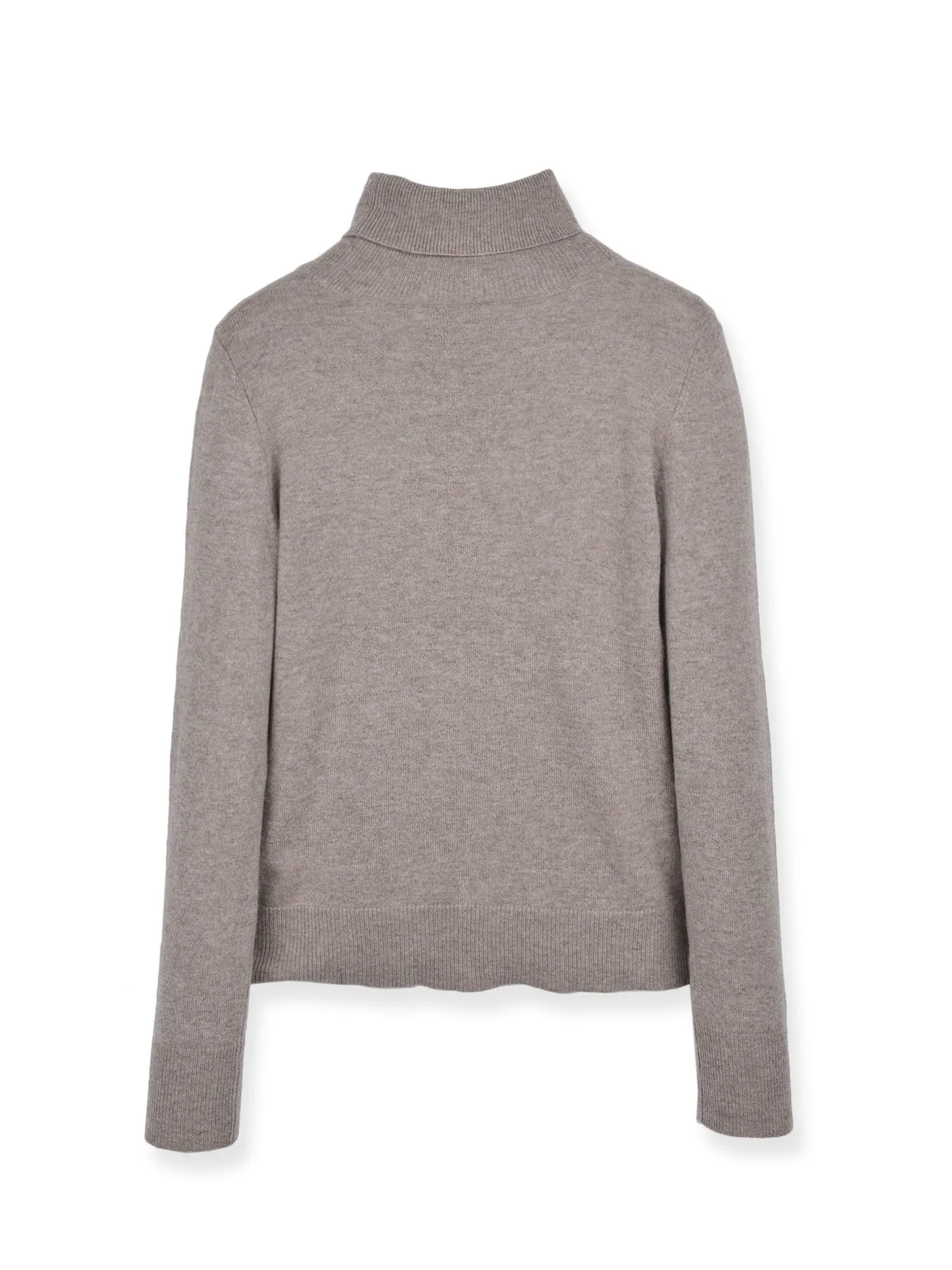 Turtleneck Slimfit Sweater_Beige