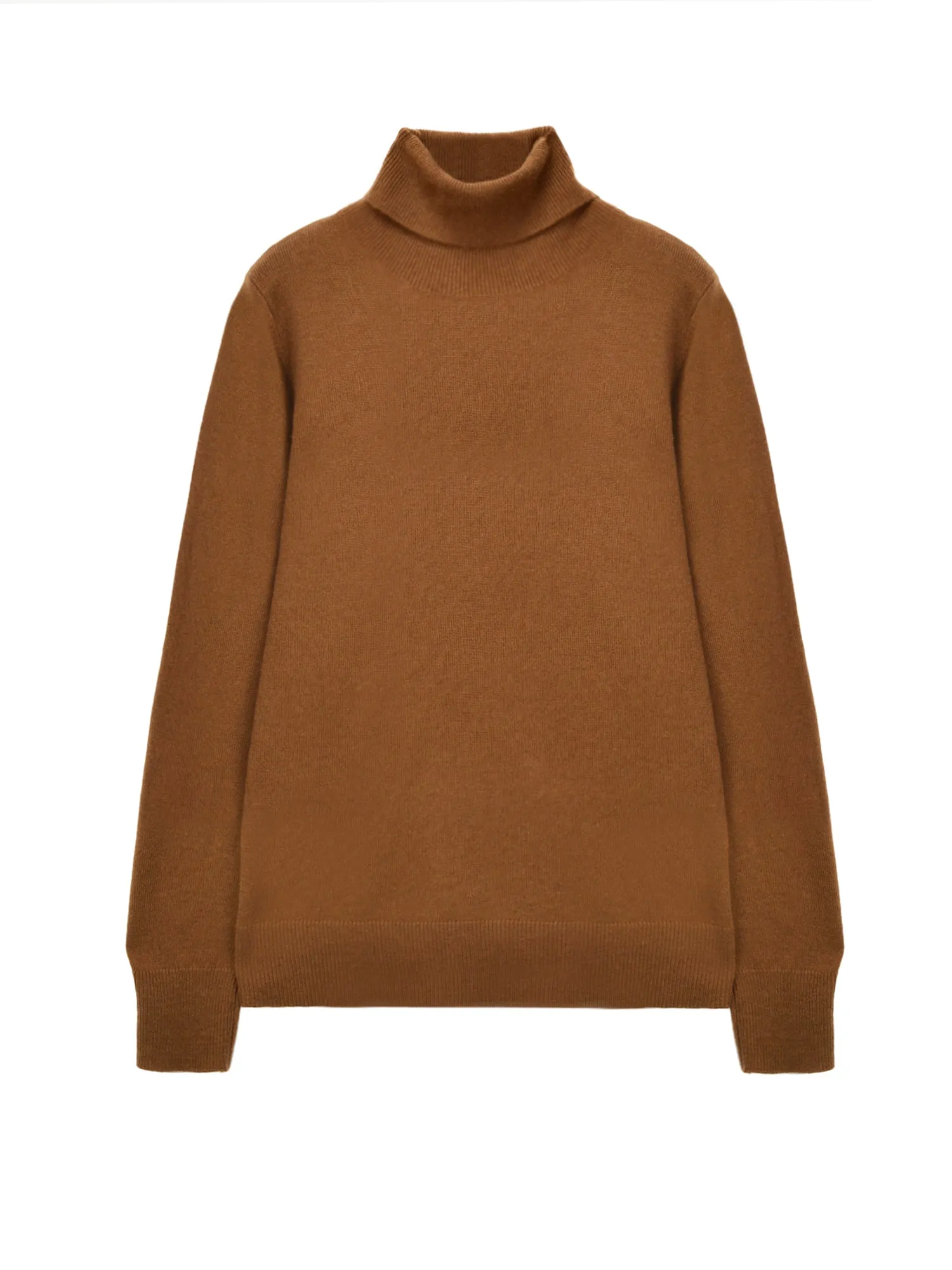 Turtleneck Slimfit Sweater_Deep Camel