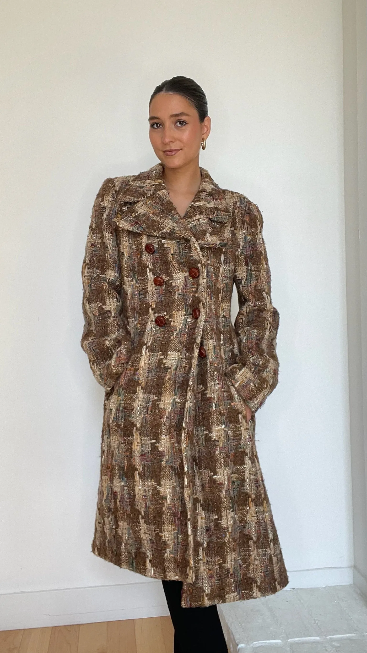 Tweed Coat - L