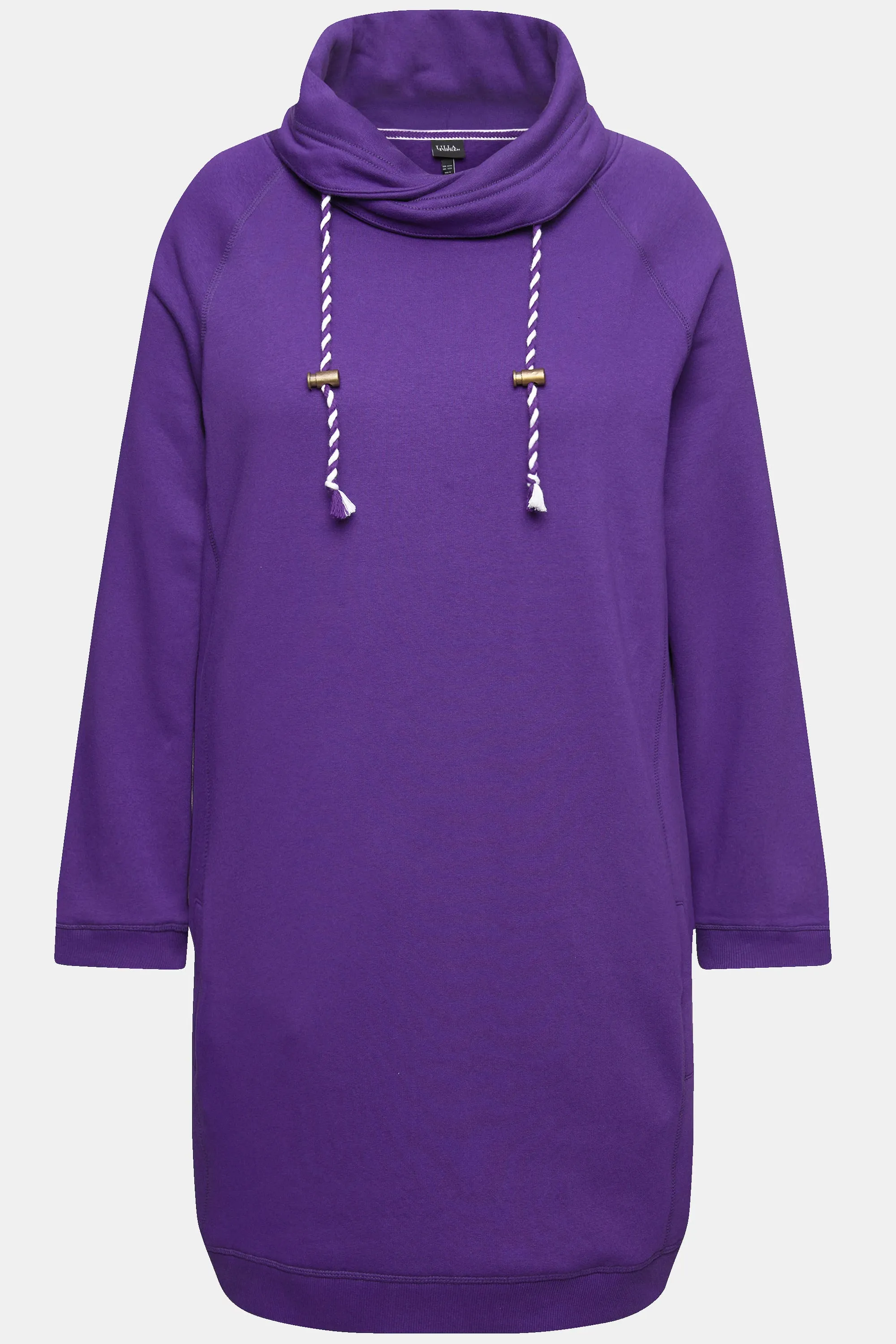 Ulla Popken Sweater Dress in Purple