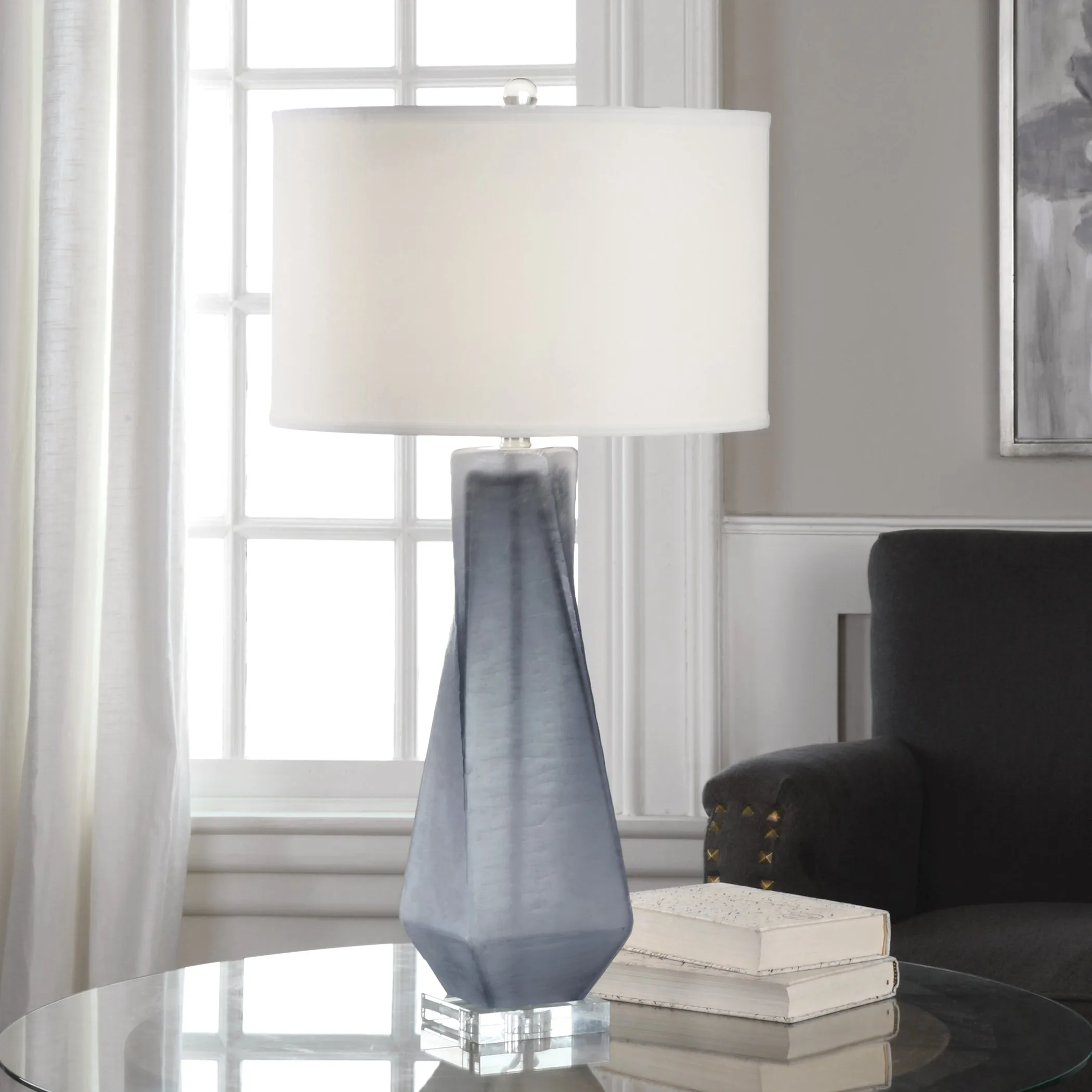 Uttermost Anatoli Charcoal Gray Table Lamp