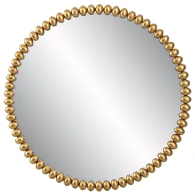 Uttermost Byzantine Round Gold Mirror