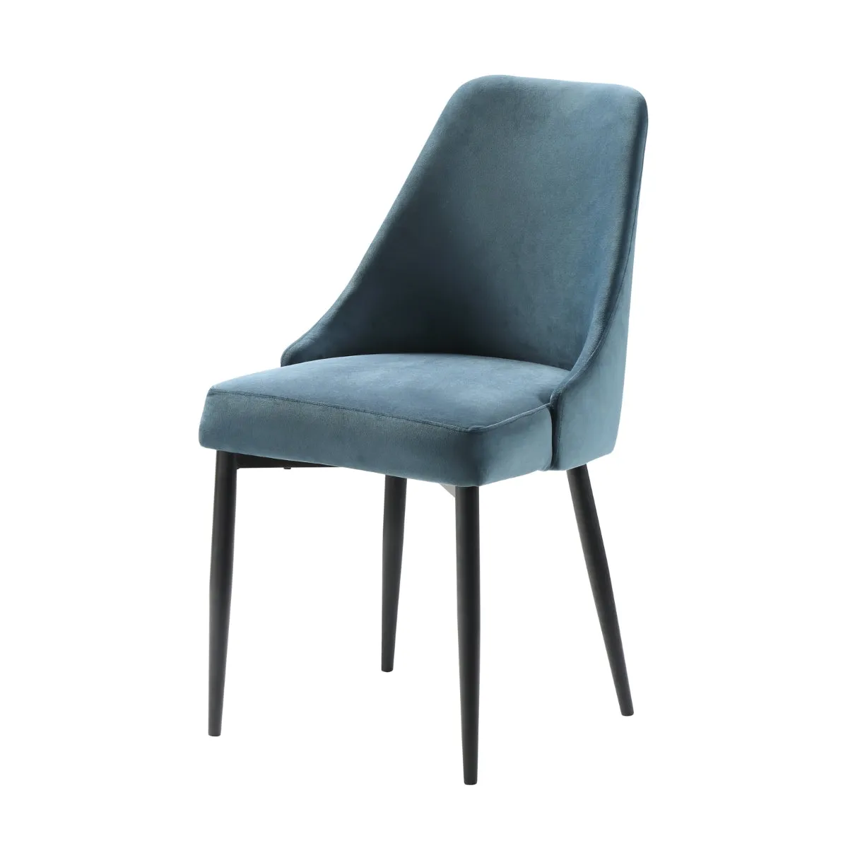 Velvet Blue Side Chair - Set of 2