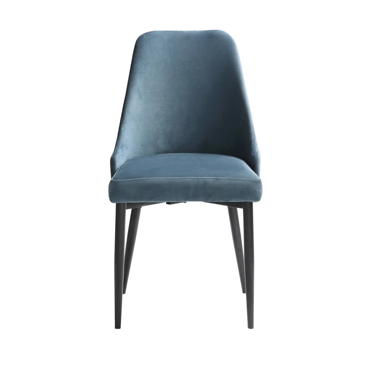 Velvet Blue Side Chair - Set of 2