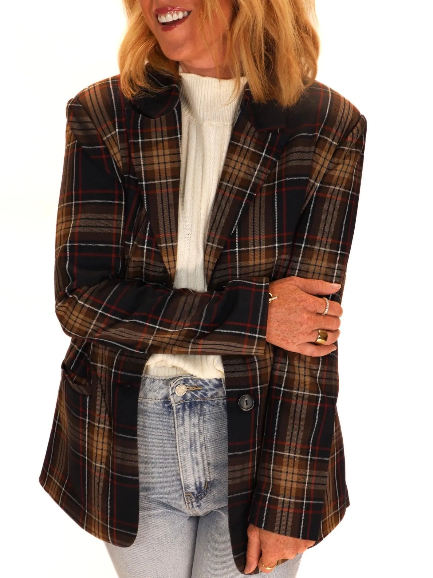 Vida Plaid Blazer