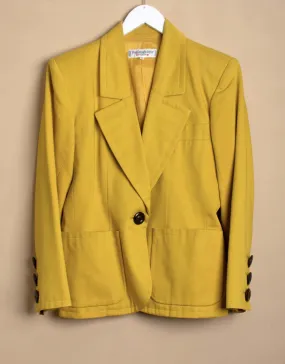 Vintage Yves Saint Laurent one button blazer