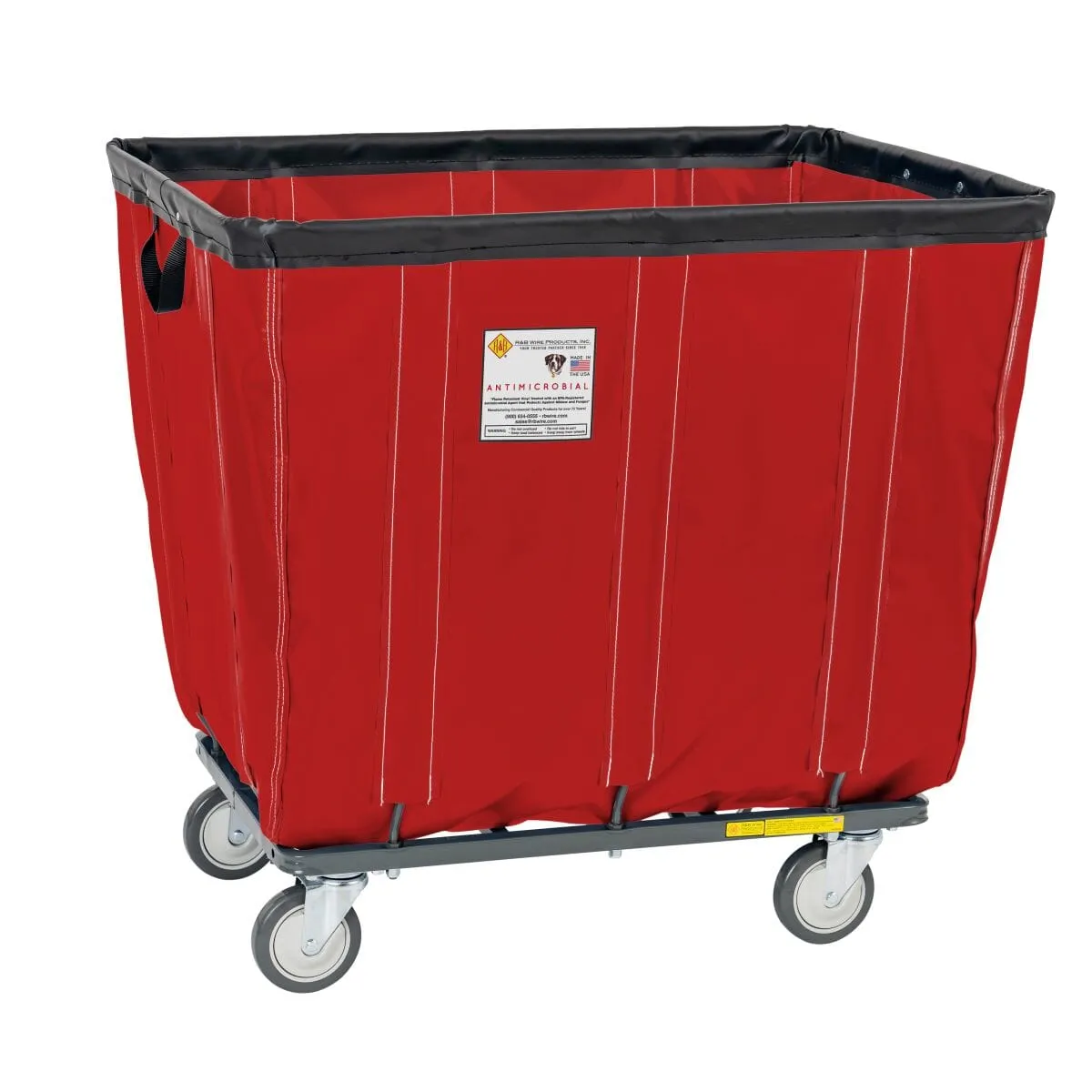 Vinyl Basket Truck w/ Antimicrobial Liner - 8 Bushel