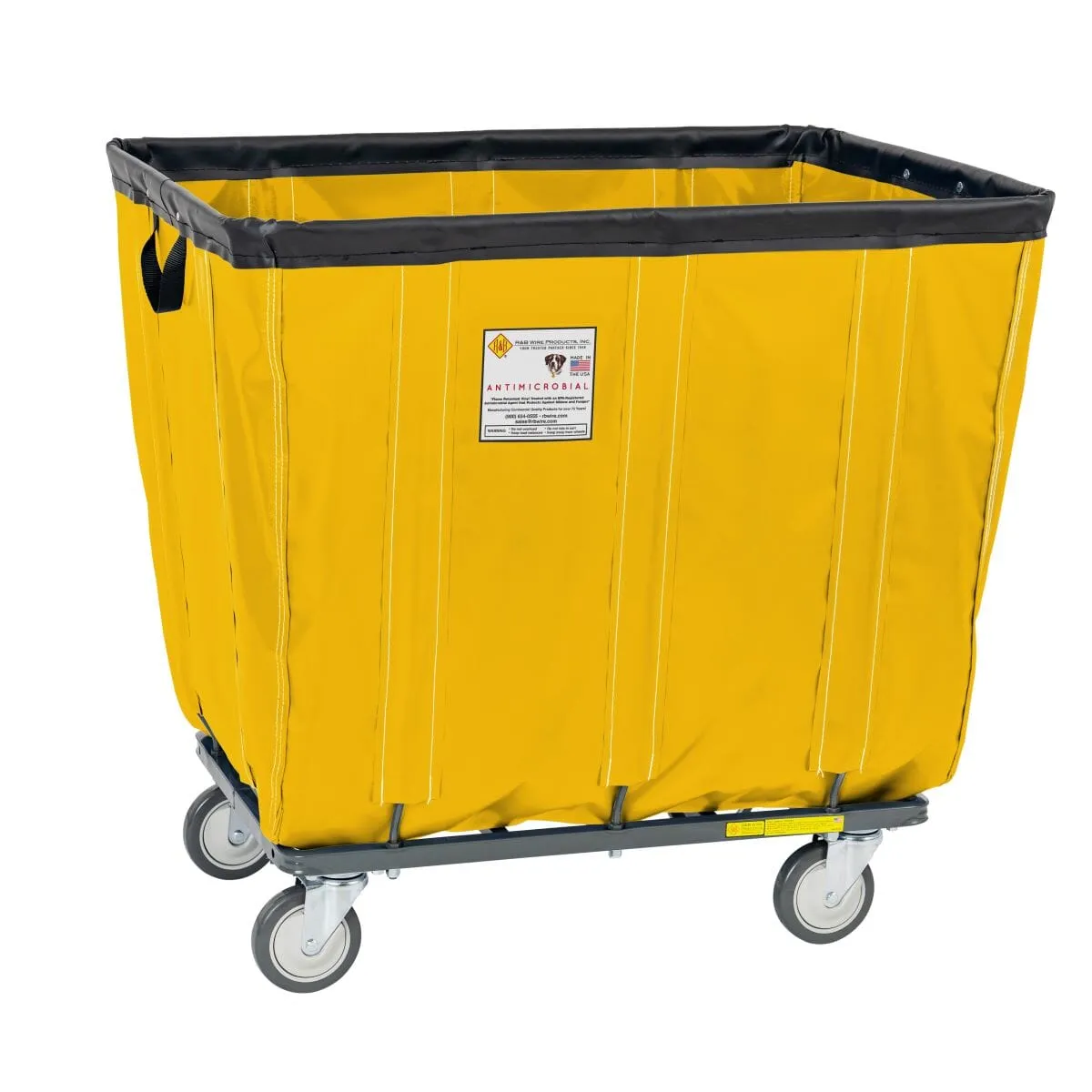 Vinyl Basket Truck w/ Antimicrobial Liner - 8 Bushel