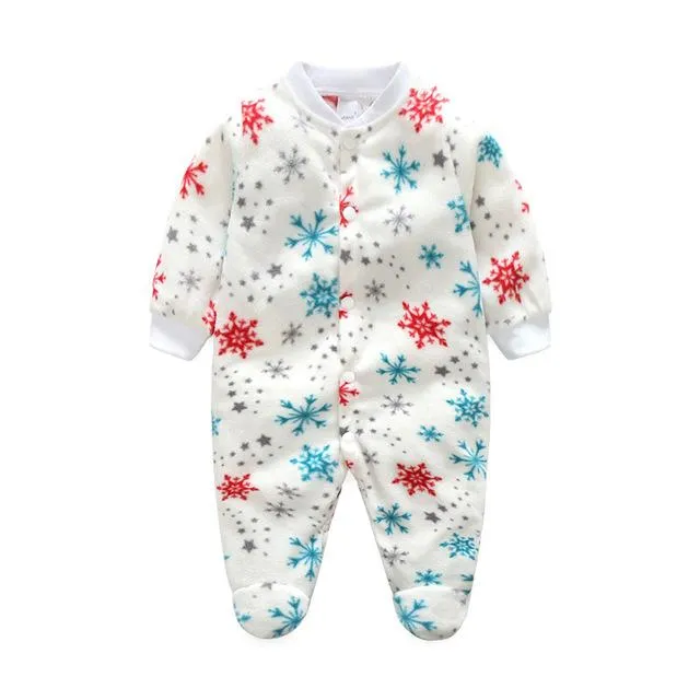 Winter Baby Printed Romper Overall