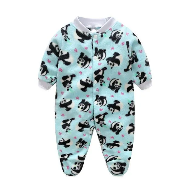 Winter Baby Printed Romper Overall