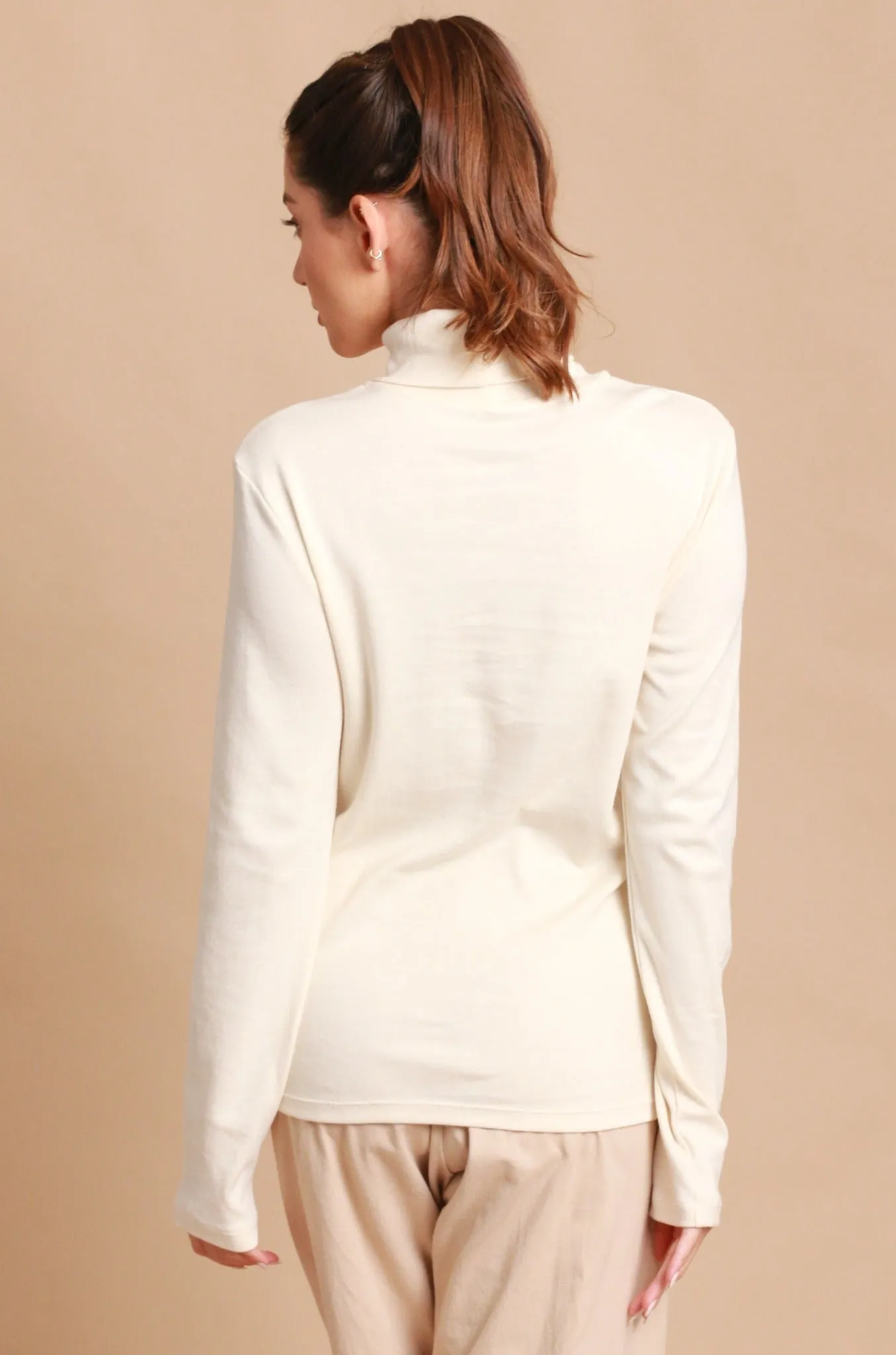 Women's Basic Turtle Neck Long Sleeve