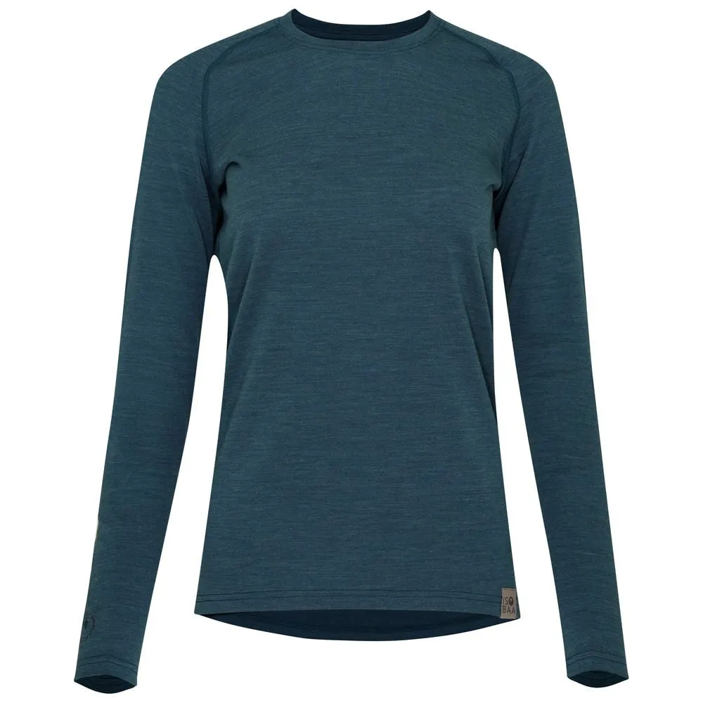 Womens IsoSoft 180 Long Sleeve Crew (Teal)