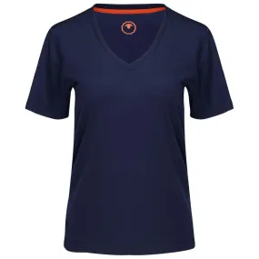 Womens Merino 150 V-Neck Tee (Navy)